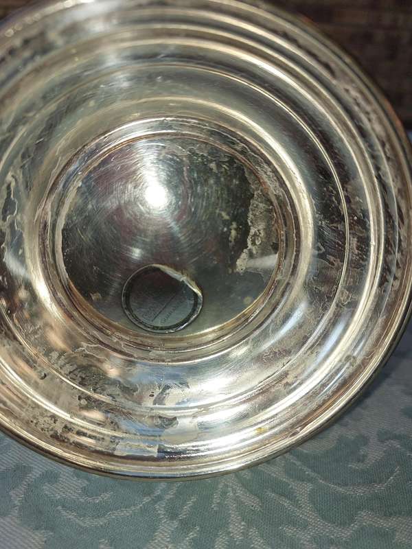 A VINTAGE EPNS VICTORIAN WATER JUG SOLD AS IS