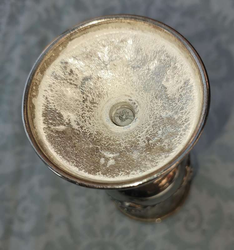 A LEGACY KIDDUSH GOBLET AND TRAY SILVER PLATED SOLD AS IS