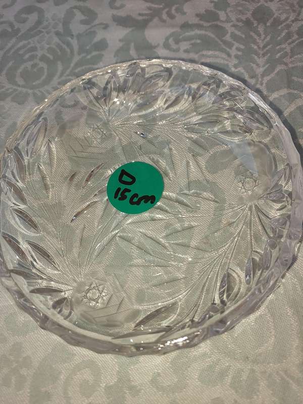 TWO CRYSTAL BOWLS SOLD AS IS