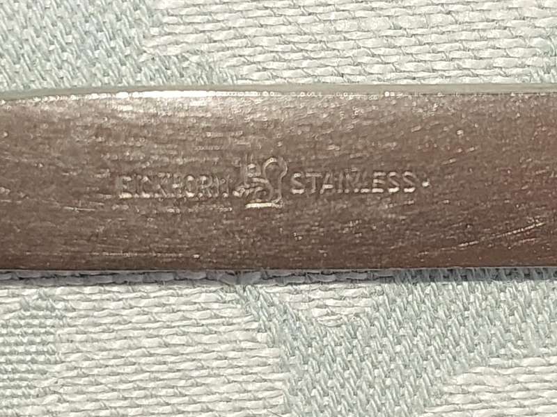 A SET OF VINTAGE GERMAN STAINLESS STEEL CUTLERY SOLD AS IS