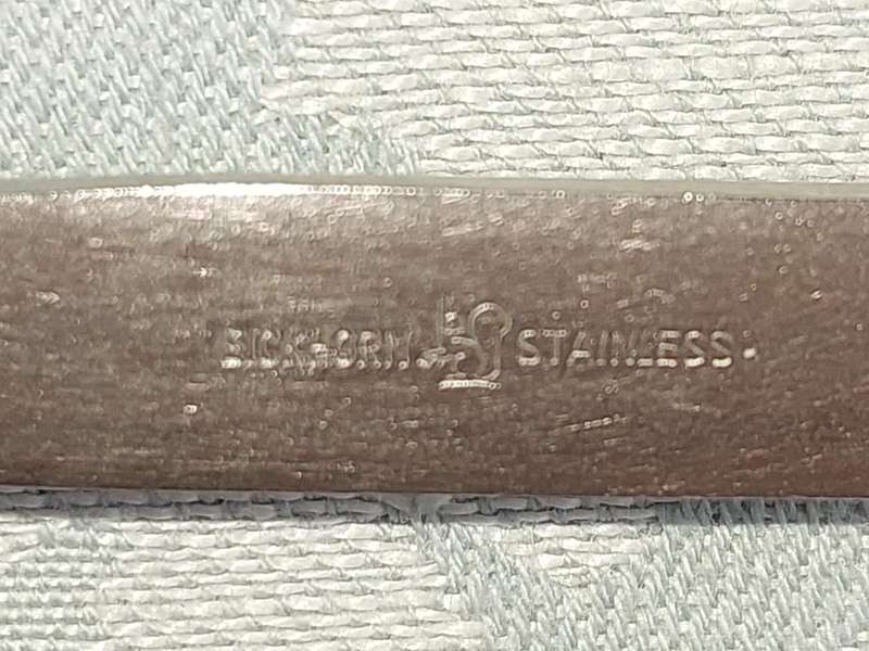 A SET OF VINTAGE GERMAN STAINLESS STEEL CUTLERY SOLD AS IS