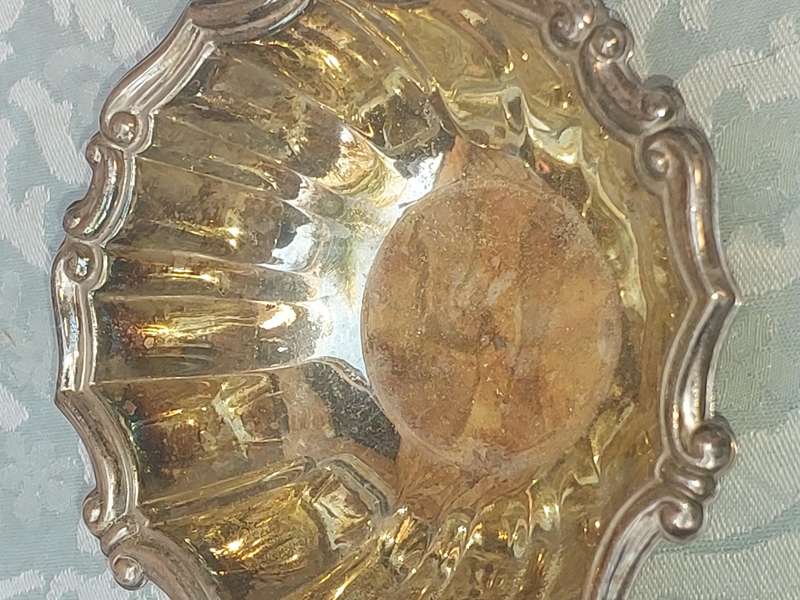 TWO VICTORIAN SERVING BOWLS SILVERPLATED SOLD AS IS