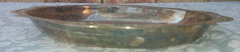 A VINTAGE VICTORIAN SERVING TRAY EPNS SOLD AS IS
