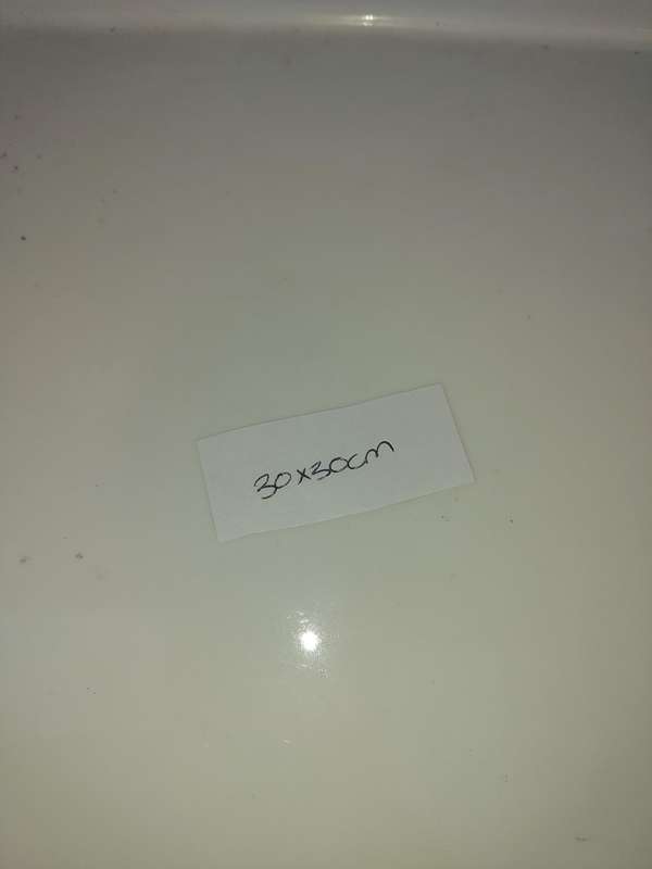 A COLLECTION OF BASIC WHITE PORCELAIN SERVING PLATTERS SOLD AS IS
