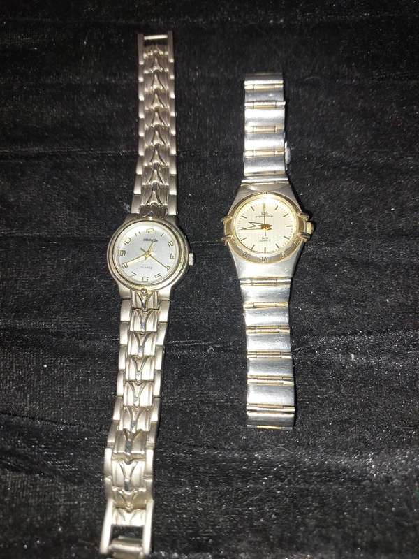 TWO QUARTZ FASHION WATCHES SOLD AS IS NOT TESTED