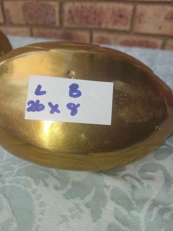 TWO SOLID BRASS DUCKS  SOLD AS IS