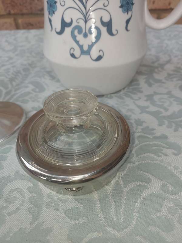 Noritake Blue Haven 9004 Coffee Percolator in great condition  sold as is