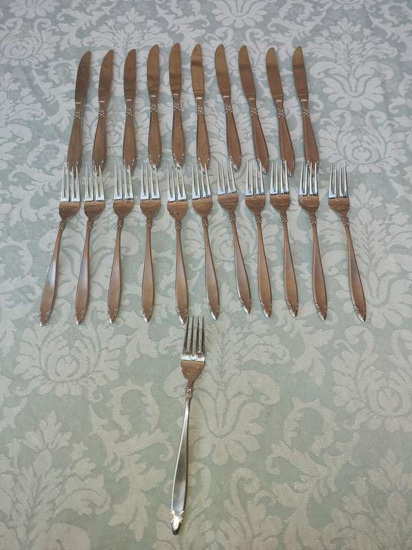 A SET OF 22 EETRITE ELITE CUTLERY SOLD AS IS