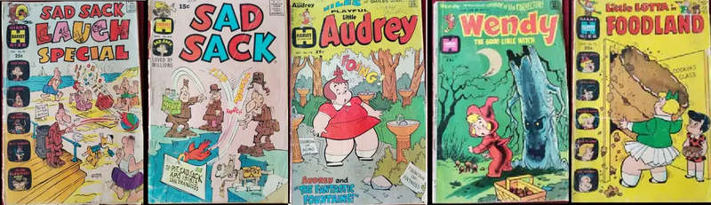 Collection of 39 Vintage Humour Comic Books