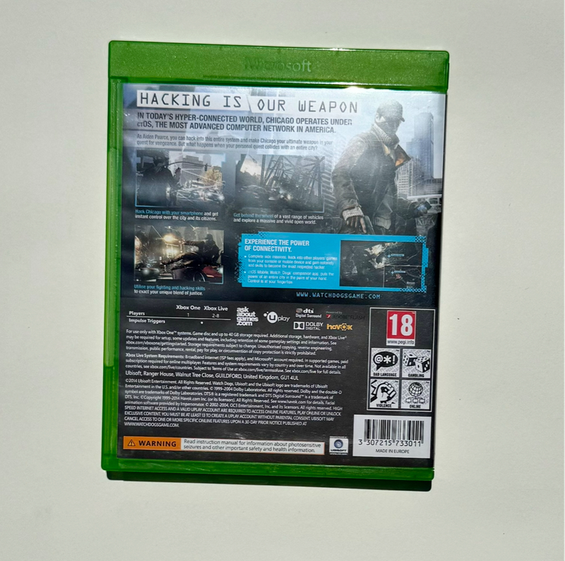 XBOX ONE - WATCHDOGS & WATCHDOGS 2