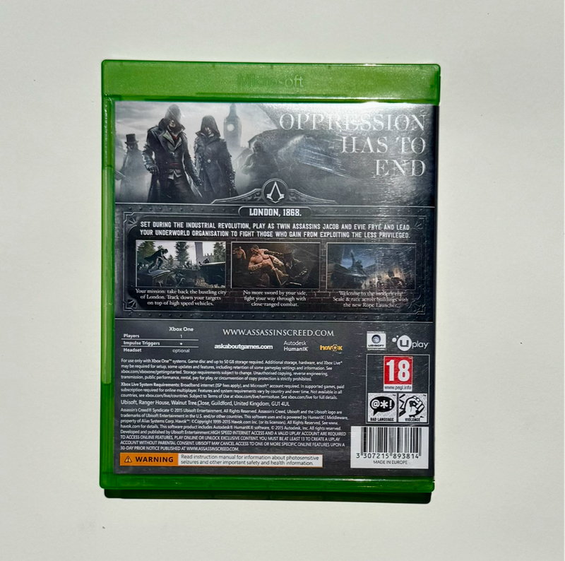 XBOX ONE - ASSASSINS CREED BUNDLE (UNITY & SYNDICATE)