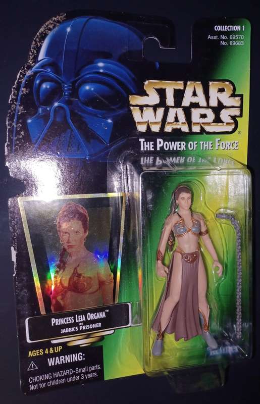 Kenner Star Wars The Power of the Force: Princess Leia Organa as Jabbas Prisoner Action Figure 1997