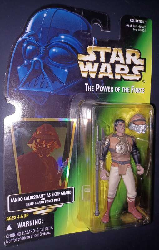 Kenner Star Wars Power Of The Force 2 Hologram Lando Calrissian As Skiff Guard Action Figure - 1997