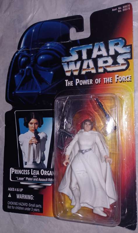 1995 Hasbro Star Wars Princess Leia Organa Power of The Force Red Card