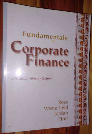 Corporate Finance Fundamentals 2nd S A Edition Ross,Westerfield,Jordan,Firer