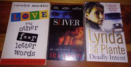 Sliver I Levin/Love & other 4 letter words C Mackler/Deadly Intent L La Plante