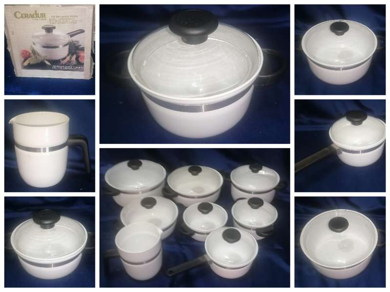 Casserole Cookware by CERADUR - Schott ZWIESEL - Made in West Germany.