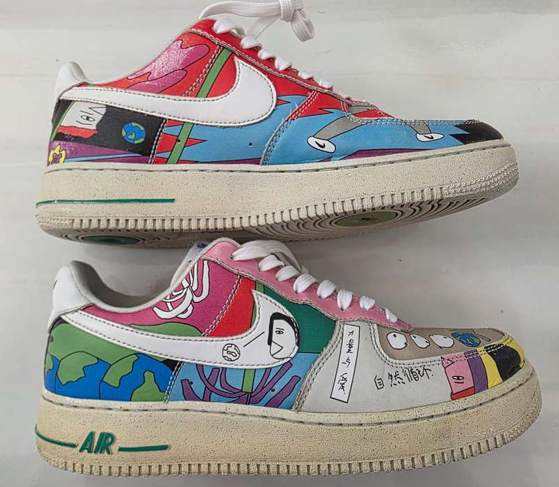 Nike Airforce 1 - Highly Collectable Ruohan Wang Multi Colour