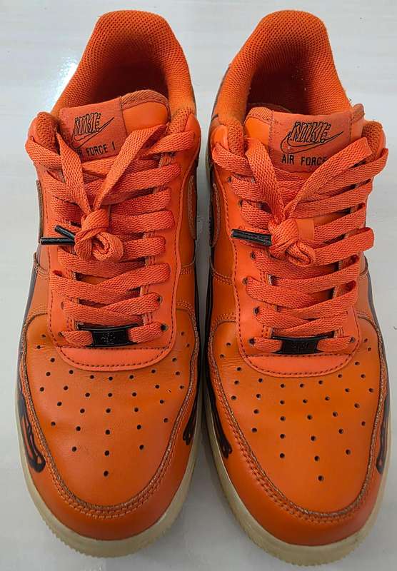 Nike Airforce 1 - Orange Skeleton Leather