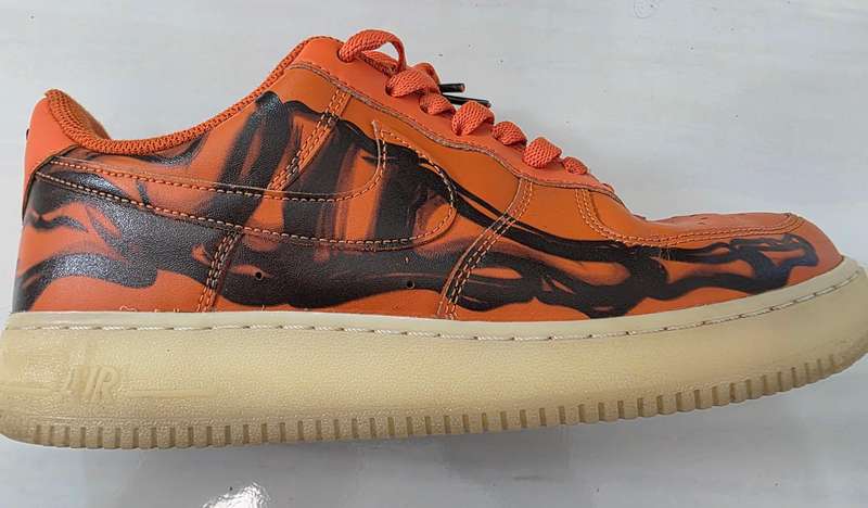 Nike Airforce 1 - Orange Skeleton Leather