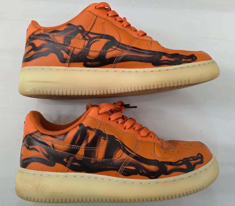 Nike Airforce 1 - Orange Skeleton Leather