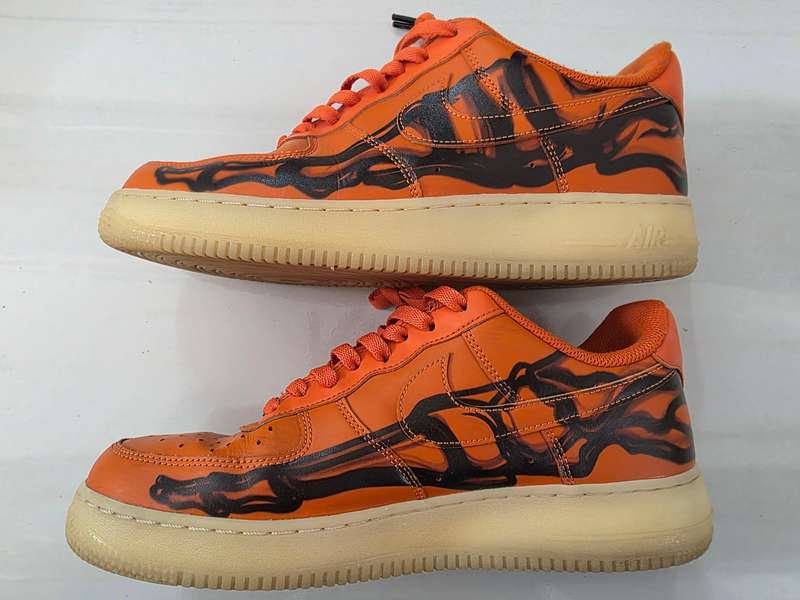Nike Airforce 1 - Orange Skeleton Leather