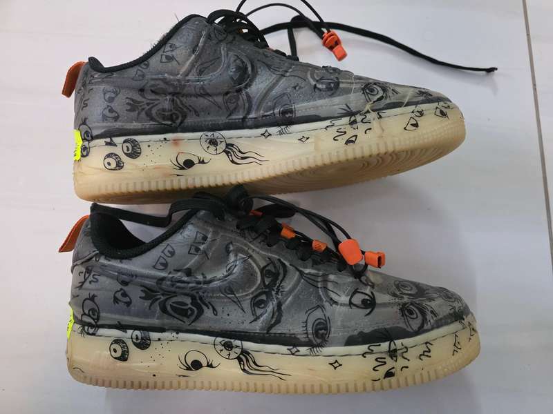 Nike Air Force 1 Experimental Halloween - Very Rare Highly Collectable ( Glow In the Dark)