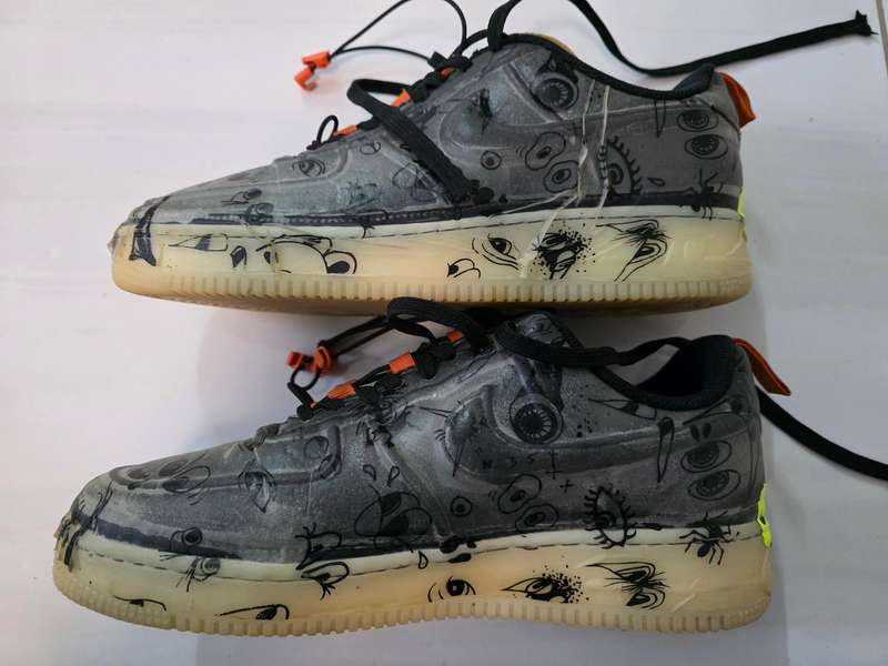 Nike Air Force 1 Experimental Halloween - Very Rare Highly Collectable ( Glow In the Dark)