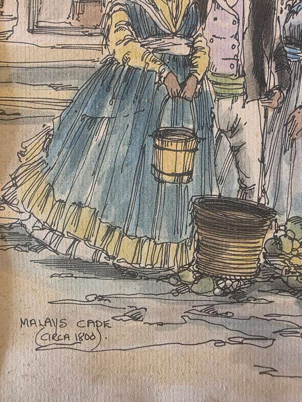 Don Adare -Cape Malay mixed media