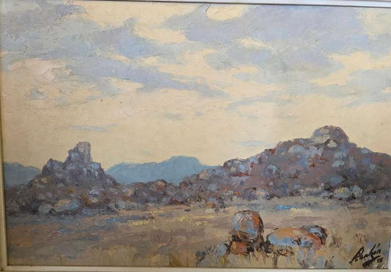Big Oil on board- Thick oil on board Landscape.