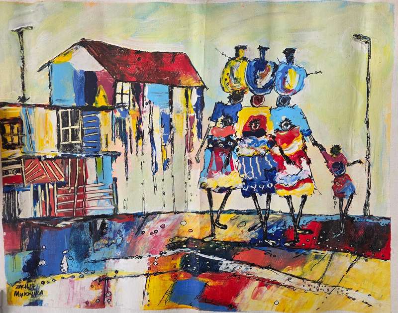 Zack Mukwira - Oil on Canvas