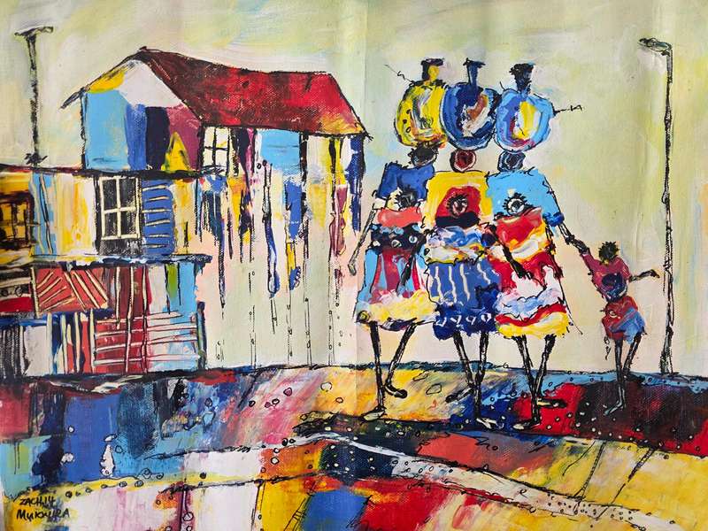Zack Mukwira - Oil on Canvas