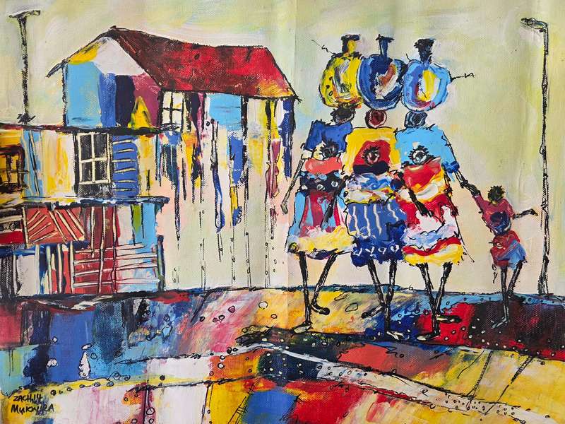 Zack Mukwira - Oil on Canvas