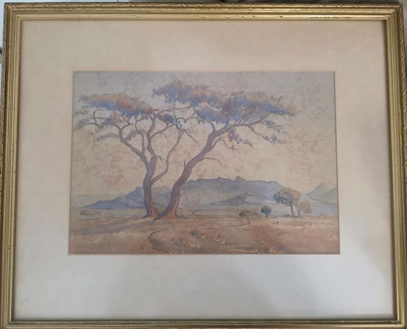 Joy Krause  Listed South African Artist - early 1900's water colour