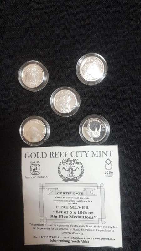 GOLD REEF CITY MINT MEDALLIONS