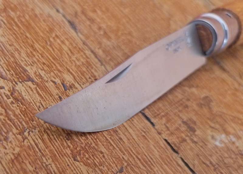 Opinel No. 8 INOX (Stainless Steel) Oak Wood Folding Knife - 8.5cm