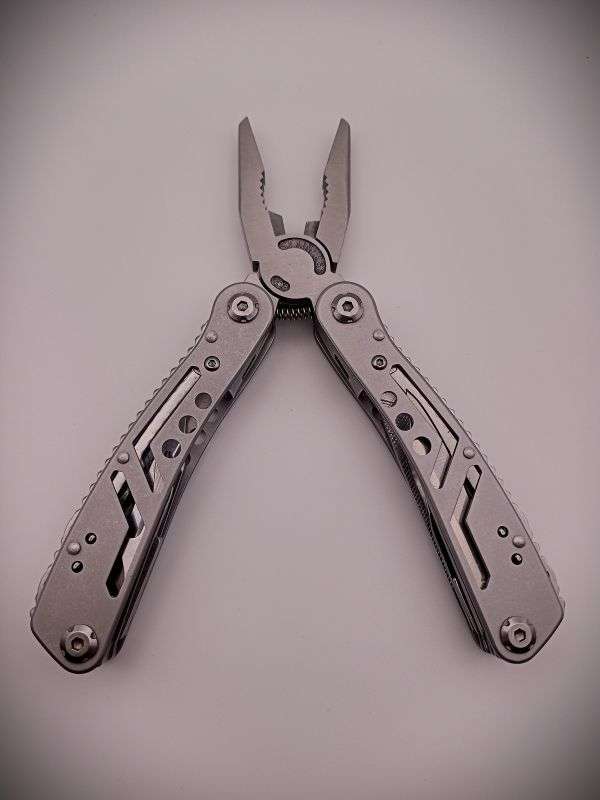 Multi-Tool Pliers with Pouch & Bit Set (Stainless Steel)