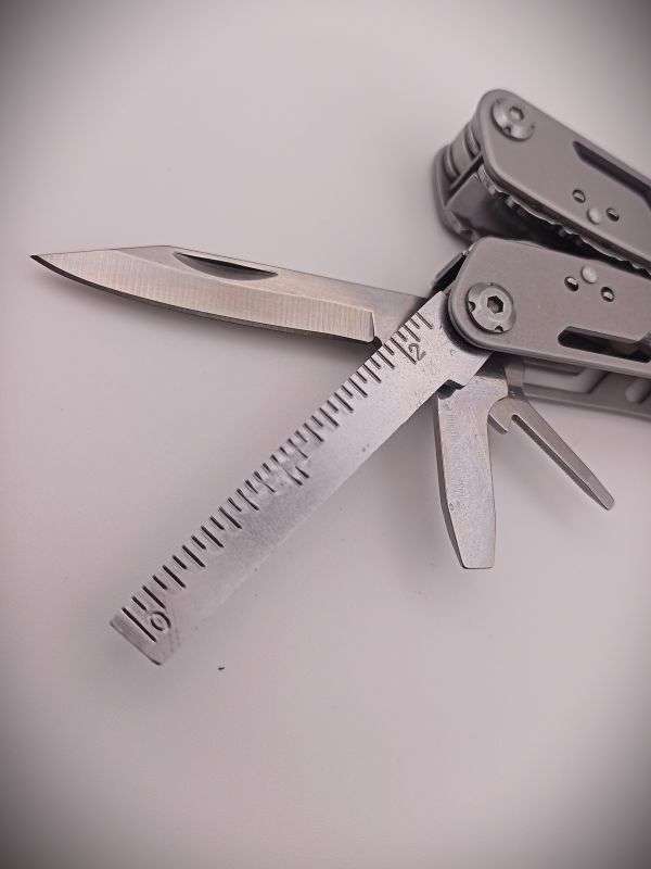 Multi-Tool Pliers with Pouch & Bit Set (Stainless Steel)
