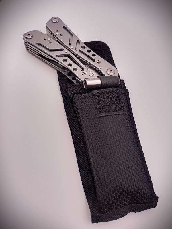 Multi-Tool Pliers with Pouch & Bit Set (Stainless Steel)