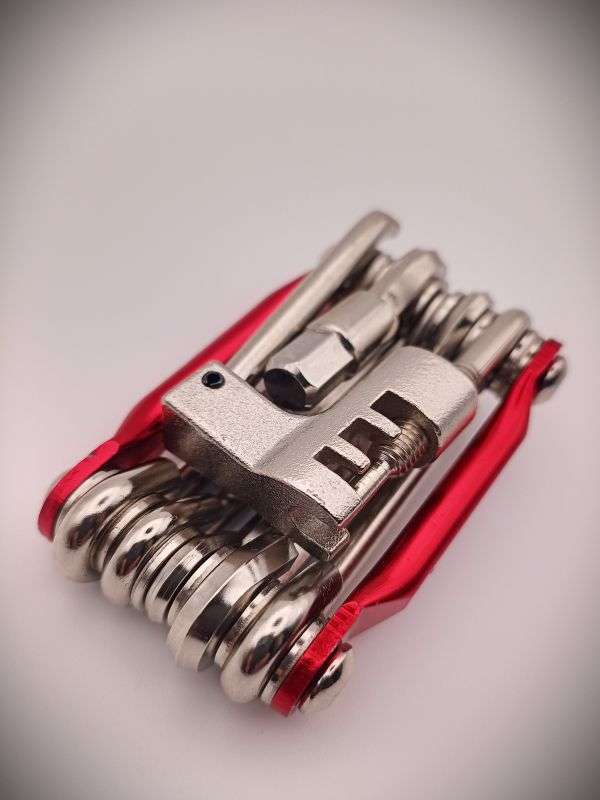 11-in-1 Multifunctional Bicycle Repair Tool (Red)