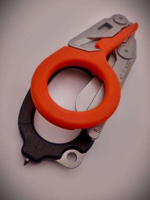 Multi-Functional Folding Tactical Emergency Response Shears (Black/Orange) + Holster (Black)