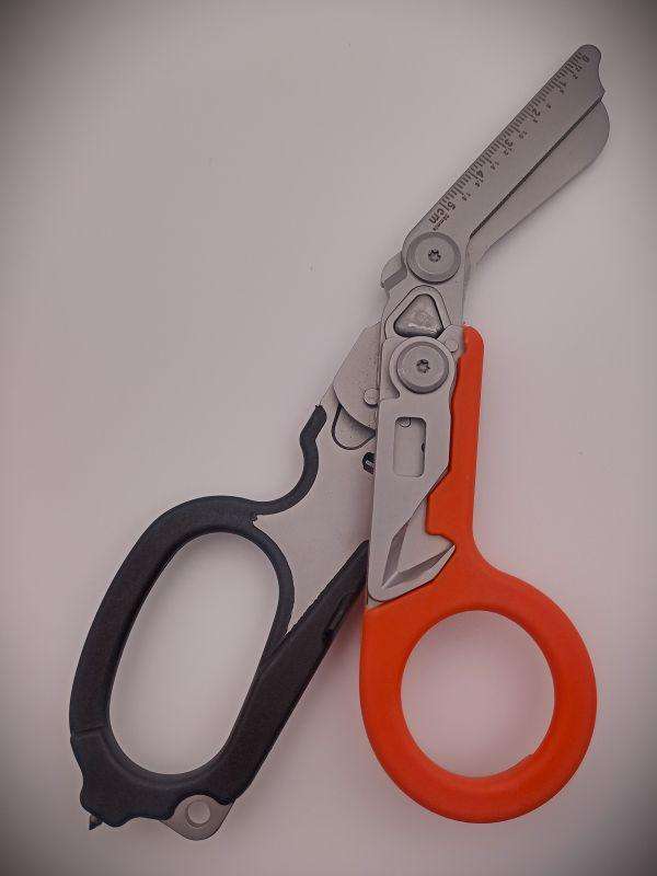 Multi-Functional Folding Tactical Emergency Response Shears (Black/Orange) + Holster (Black)