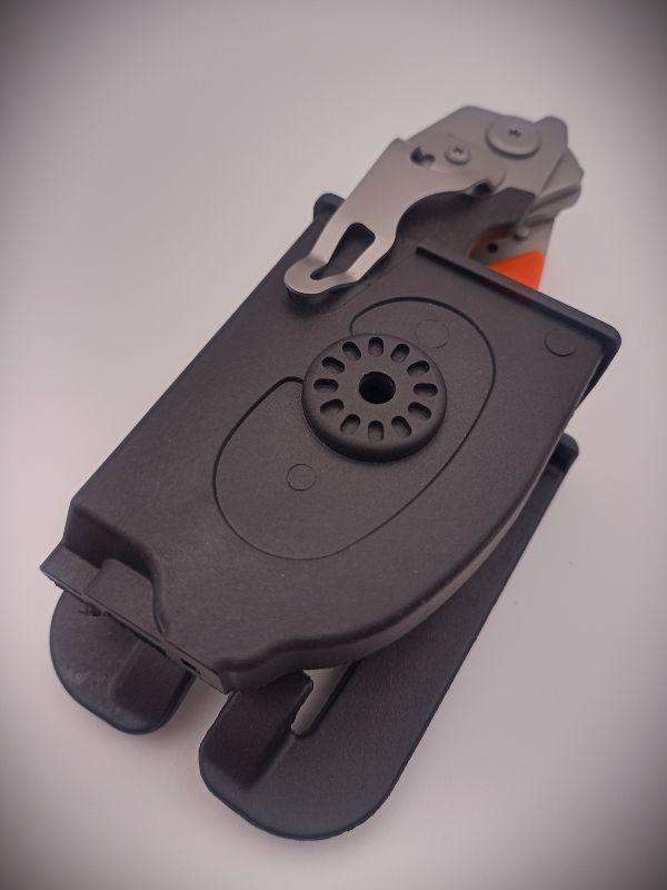 Multi-Functional Folding Tactical Emergency Response Shears (Black/Orange) + Holster (Black)