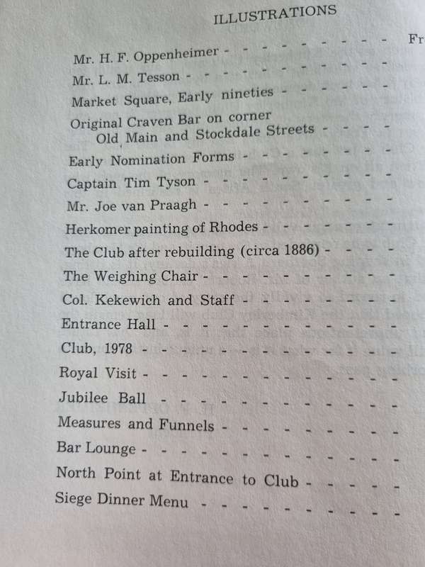 HISTORY OF THE KIMBERLEY CLUB  by BRIAN ROBERTS