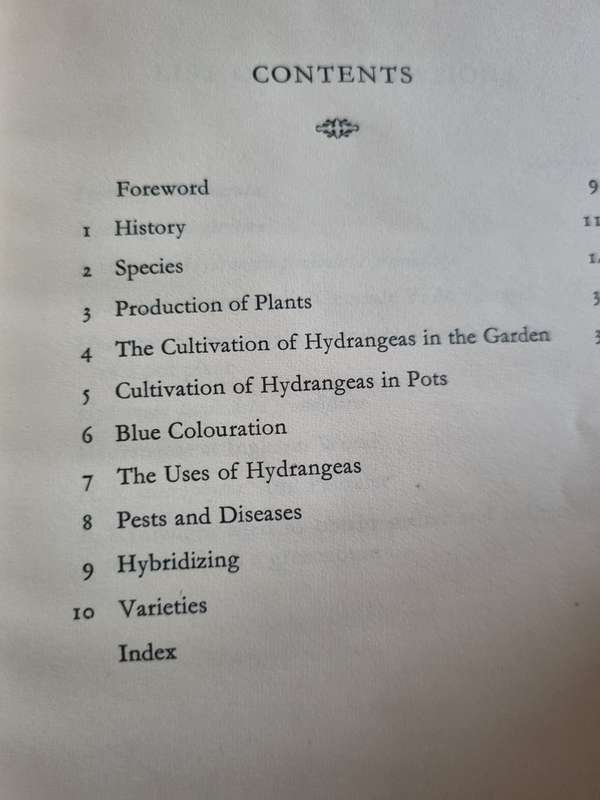 THE HYDRANGEA A G PUTTOCK FOYLES Handbooks ( botany flowering plants gardening  )