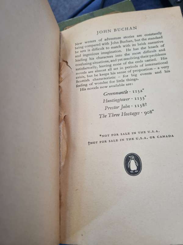 THE HOUSE OF THE FOUR WINDS JOHN BUCHAN A Penguin paperback reprint 1960
