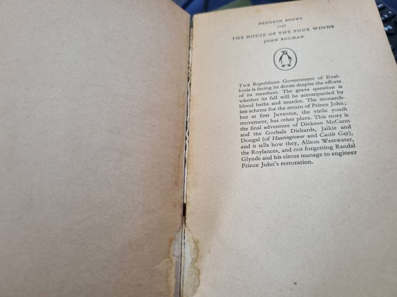 THE HOUSE OF THE FOUR WINDS JOHN BUCHAN A Penguin paperback reprint 1960