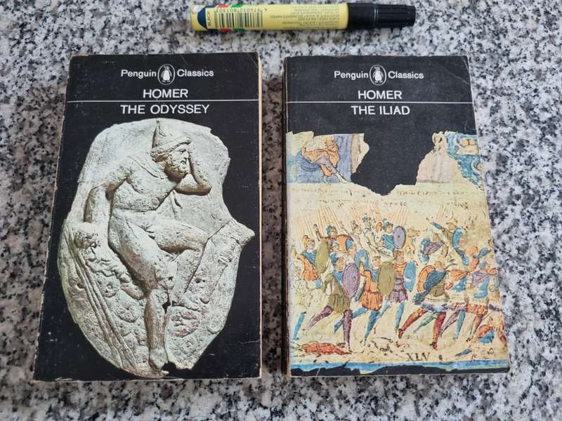 2 Books by HOMER THE ODYSSEY  plus THE ILIAD