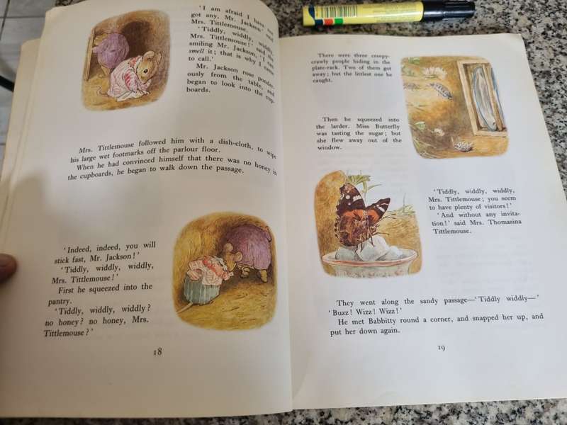 THE TALE OF MRS TITTLEMOUSE and other Mouse Stories by BEATRIX POTTER 1985