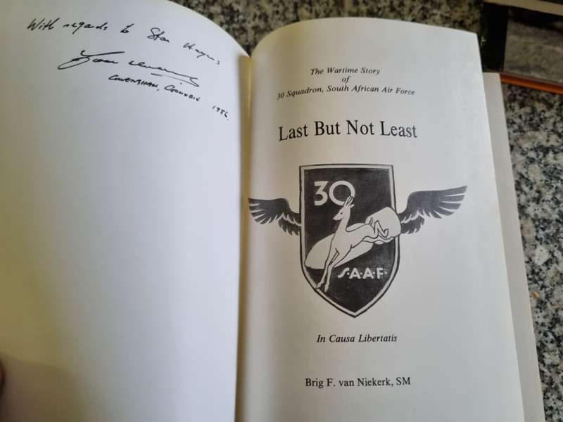 LAST BUT NOT LEAST Brig. F van NIEKERK The Wartime Story of 30 Squadron South African Air Force SAAF